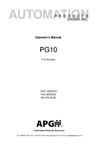 Thumbnail of document Manual - PG10 Digital Pressure Gauge